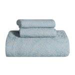 Aspen Jacquard Bedspread Set – 3‐Piece Cotton Blend Floral Bedding