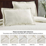 Aspen Jacquard Bedspread Set – 3‐Piece Cotton Blend Floral Bedding