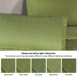 Lightweight Cotton Bedspread Set 3-Piece Remi Geometric Fringe Jacquard