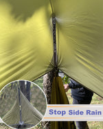 Portable Double Hammock Tent with Net and Straps for Outdoor Survival