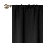 Blackout Window Curtains Solid Room Darkening Washable Set of 2