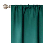 Blackout Window Curtains Solid Room Darkening Washable Set of 2