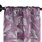 Leaves Room Darkening Washable Blackout Curtain Panels, Set of 2