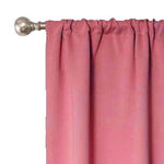 Blackout Window Curtains Solid Room Darkening Washable Set of 2