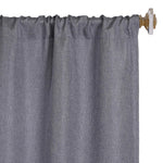 Room Darkening Blackout Curtains Linen Pattern Washable Set of 2