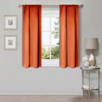 Blackout Window Curtains Solid Room Darkening Washable Set of 2
