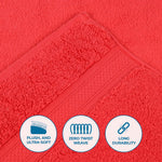Superior Chevron Zero Twist Cotton Absorbent Solid 3 Piece Towel Set