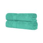 Superior Cotton Heavyweight Absorbent Plush 2 Piece Bath Sheet Set