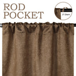 Senna Textured Woven Blackout 2-Piece Curtain Panel Set – Room Darkening Window Drapes