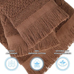 Rolla Cotton Geometric Jacquard Plush Bath Sheet Set of 2