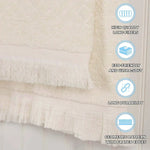 Rolla Cotton Geometric Jacquard Absorbent 8 Piece Towel Set