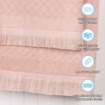Rolla Geometric Jacquard Face Towel Washcloth Set of 12