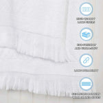 Rolla Cotton Geometric Jacquard Absorbent 8 Piece Towel Set