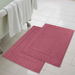 Superior Leo Cotton Modern Absorbent Heavy Washable Bath Mat Set of 2