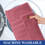 Superior Leo Cotton Modern Absorbent Heavy Washable Bath Mat Set of 2