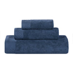 3 Piece Egyptian Cotton Bath Towel Set Basketweave