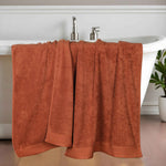 Superior Honeycomb Textured Border Cotton Luxury Bath Sheets, Set of 2
