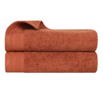 Superior Honeycomb Textured Border Cotton Luxury Bath Sheets, Set of 2