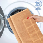 Superior Nora Cotton Thick Solid Checkered Washable Bath Mat Set of 2