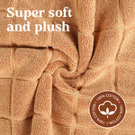 Superior Nora Cotton Thick Solid Checkered Washable Bath Mat Set of 2