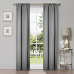 Blackout Window Curtains Solid Room Darkening Washable Set of 2