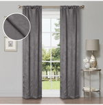 Blackout Window Curtains Wave Geometric Room Darkening Washable Set of 2