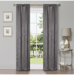 Blackout Window Curtains Wave Geometric Room Darkening Washable Set of 2