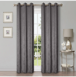 Blackout Window Curtains Wave Geometric Room Darkening Washable Set of 2