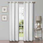 Blackout Window Curtains Solid Room Darkening Washable Set of 2
