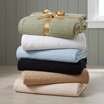 100% Cotton Woven Blanket – Clara Jacquard - All-Season Comfort