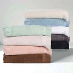 Rolla Cotton Geometric Jacquard Absorbent 3 Piece Towel Set