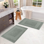 Egyptian Cotton Bath Mat Set of 2 Greek Key Infinity Border