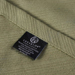 Superior Milan Cotton Textured Striped Lightweight Woven Blanket