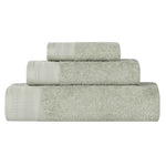 Superior Honeycomb Textured Border Luxury Cotton 3 Piece Towel Set