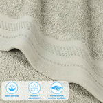 Cotton Waffle Border Hand Towel Set 6-Piece - Honeycomb