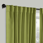 Blackout Window Curtains Solid Room Darkening Back Tab Set of 2