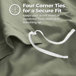 1200 Thread Count Egyptian Cotton Solid Duvet Cover