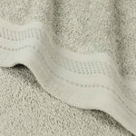 Honeycomb Textured Border Cotton Luxury Bath Towels, Set of 4