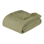 Superior Milan Cotton Textured Striped Lightweight Woven Blanket