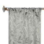 Leaves Room Darkening Washable Blackout Curtain Panels, Set of 2
