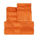 8-Piece Cotton Towel Set Plush Terry Towels Atlas