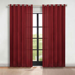 Blackout Window Curtains Classic Modern Room Darkening Set of 2