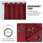 Blackout Window Curtains Classic Modern Room Darkening Set of 2