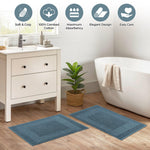 Egyptian Cotton Bath Mat Set of 2 Greek Key Infinity Border