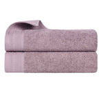 Superior Honeycomb Textured Border Cotton Luxury Bath Sheets, Set of 2