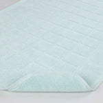 Superior Nora Cotton Thick Solid Checkered Washable Bath Mat Set of 2