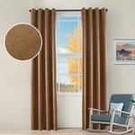 Senna Textured Woven Blackout 2-Piece Curtain Panel Set – Room Darkening Window Drapes