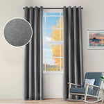 Senna Textured Woven Blackout 2-Piece Curtain Panel Set – Room Darkening Window Drapes