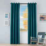 Senna Textured Woven Blackout 2-Piece Curtain Panel Set – Room Darkening Window Drapes