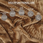 Fleece Plush Medium Weight Fluffy Soft Decorative Throw